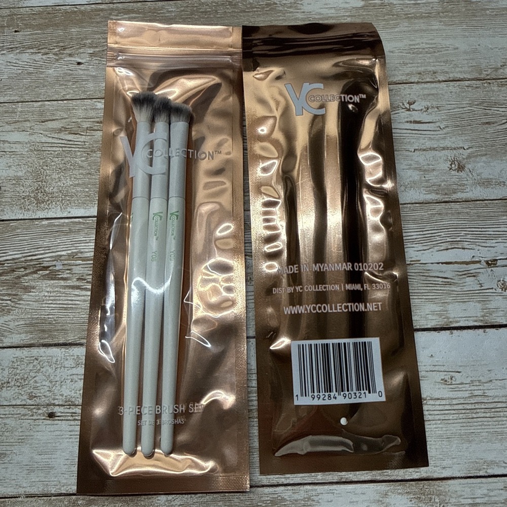 Lot Of 2 YC Collection 3-Piece Brush Set For Precision‎ Blending Makeup